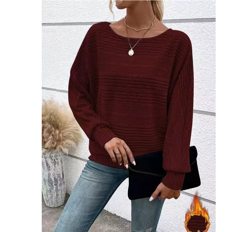 Dame afslappet struktureret sweater med løs pasform Stilla