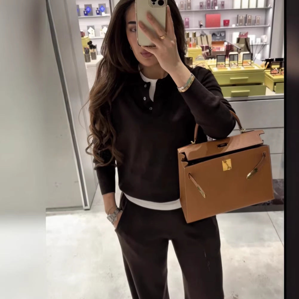 Kvinders elegante premium loungewear sæt med moderne snit og åndbart stof Stilla