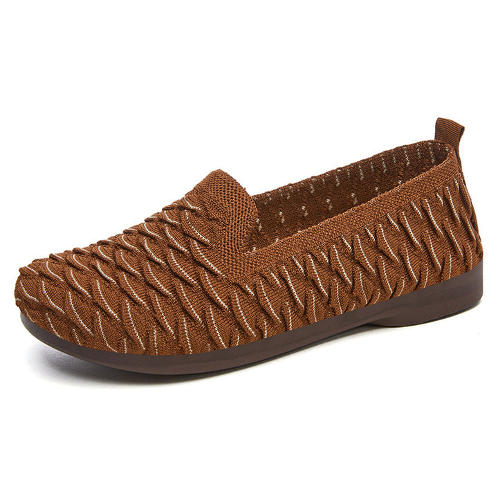Dame Behagelige Slip-On Sko med åndbart Strikoverflade Stilla