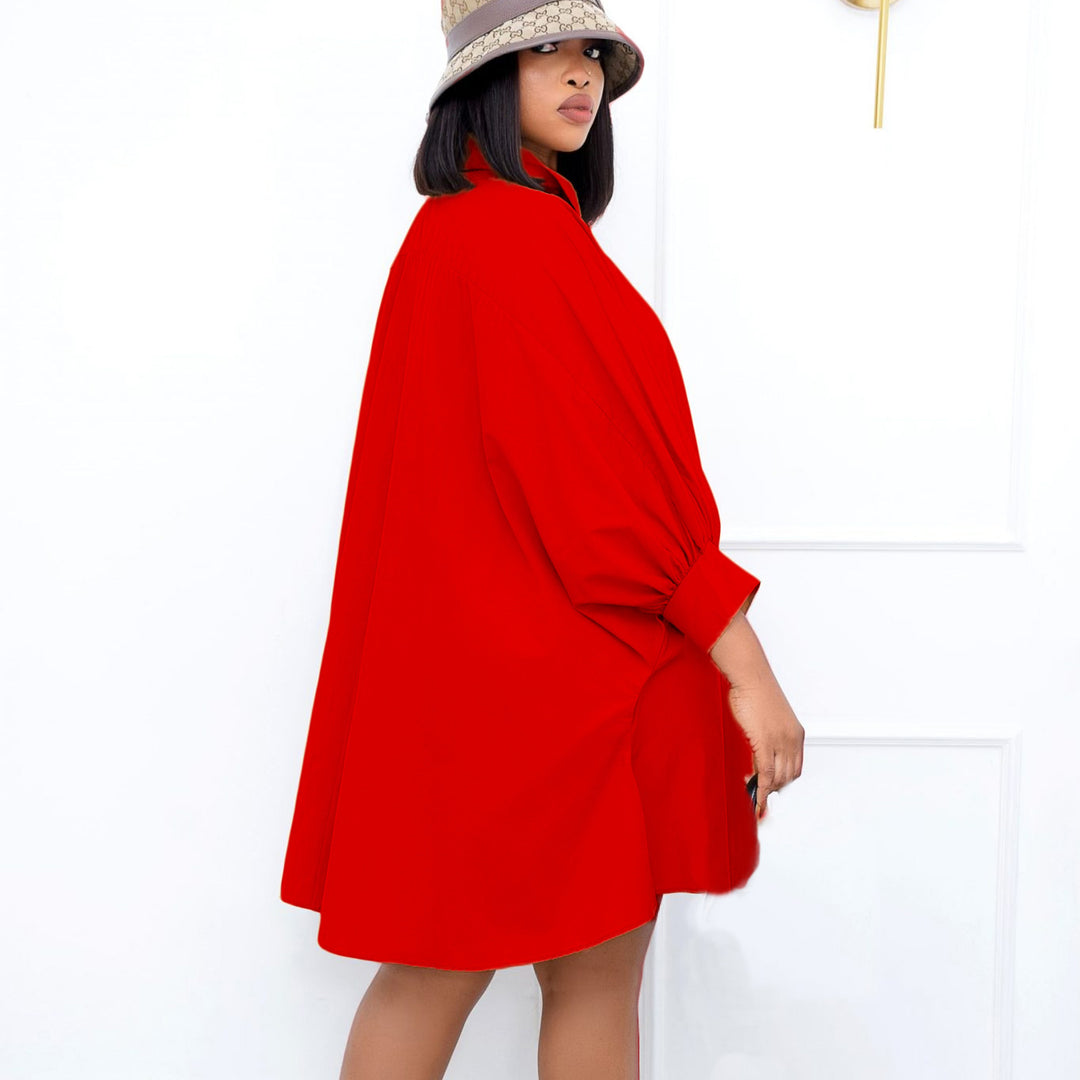 Damebluse med oversized skæring og elegante knapper Stilla