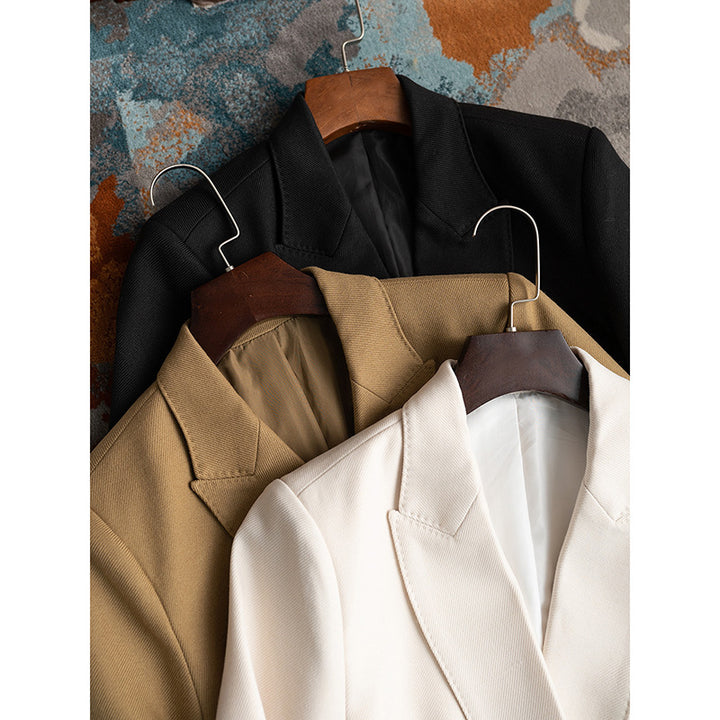 Damer Dobbeltlagd Blazer i uldblanding med struktureret design Stilla