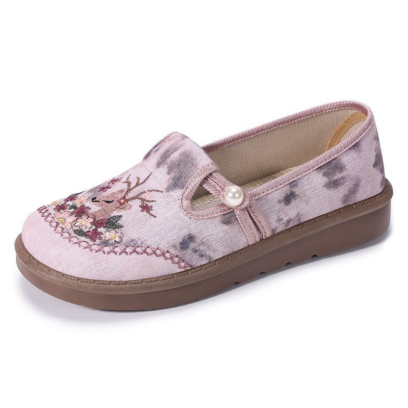 Femme broderet afslappet slippers Stilla