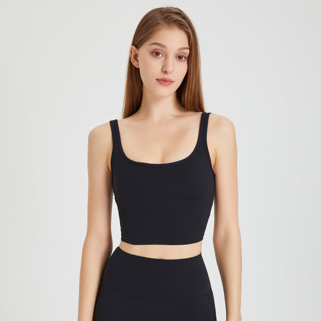 Stilla | One Piece Sports Bra Dobbelte Skulderstropper Samlet Yoga Undertøj