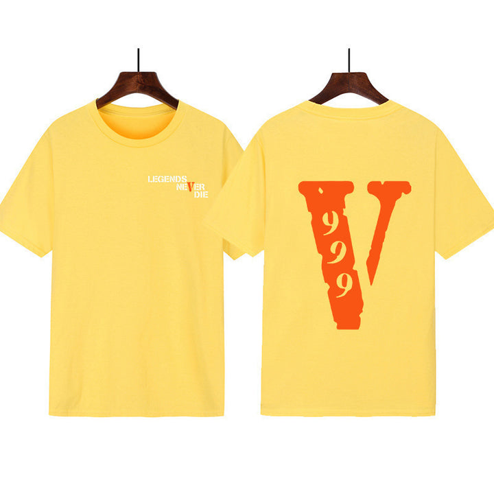 Kvinders grafisk t-shirt med original skrift og kreativt design Skovae