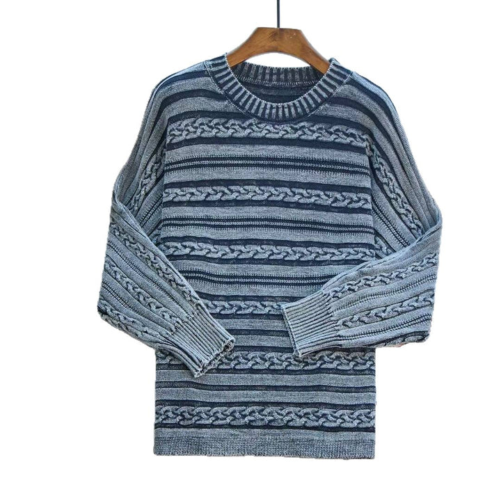 Damens strikket sweater med struktureret kabeldesign og moderne snit Stilla