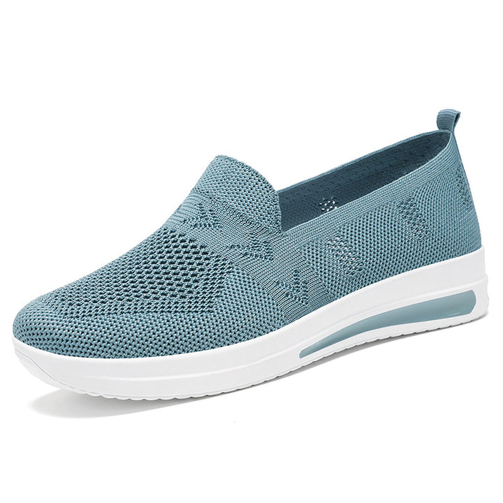 Dame Åndbar Komfort-Sneaker med fleksibelt Slip-On Design Stilla