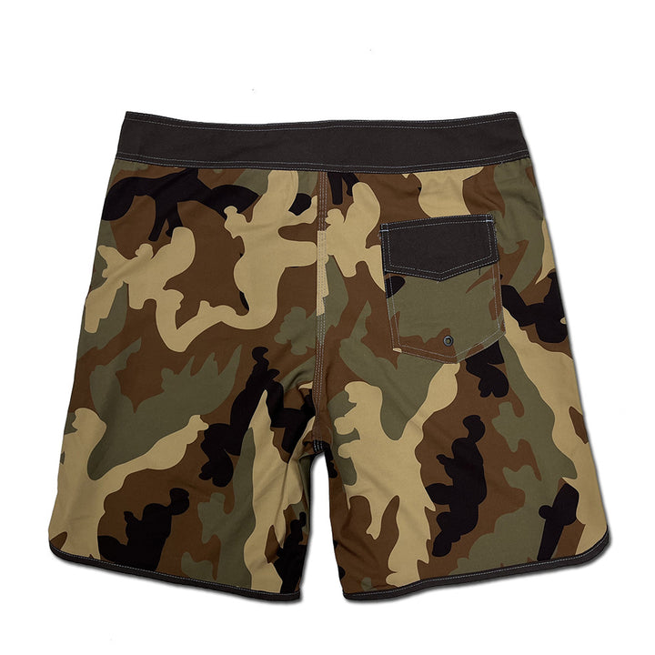 Herrer Bade-Shorts i moderne camouflage-look med praktisk snor Stilla