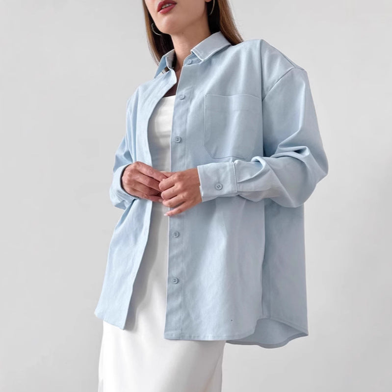 Dame Oversized Skjorte med afslappede detaljer Stilla