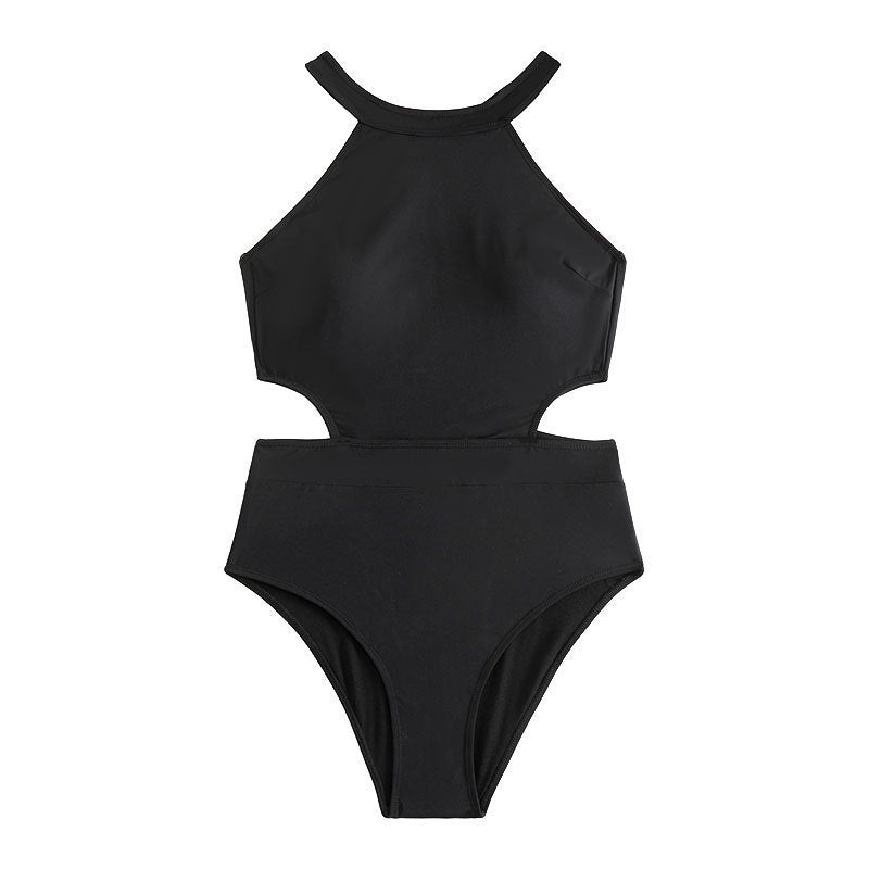 Dame én-dels badedragt med moderne cut-out-design og sporty stropper Stilla