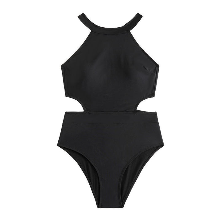 Dame én-dels badedragt med moderne cut-out-design og sporty stropper Stilla