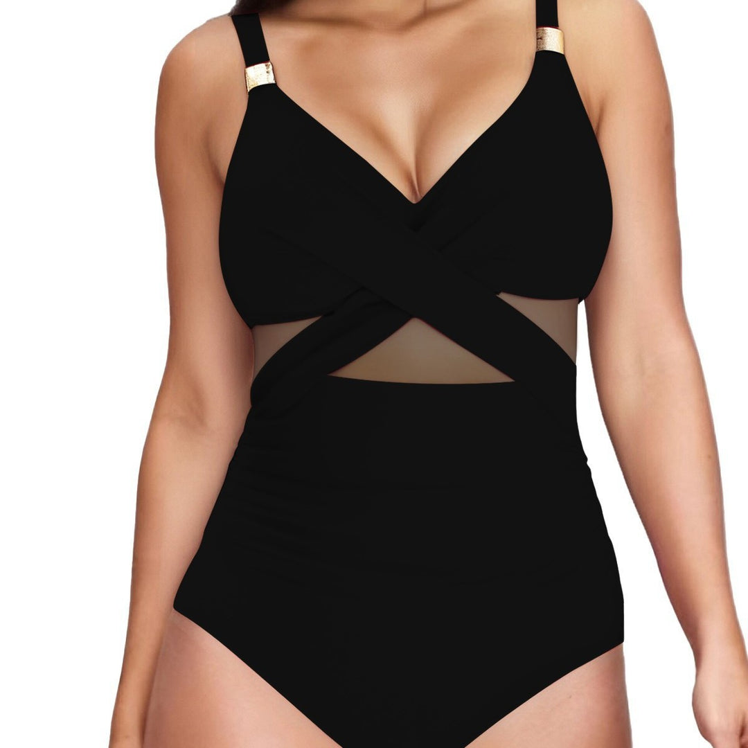 Damer Elegant One-Piece med transparente indlæg Skovae