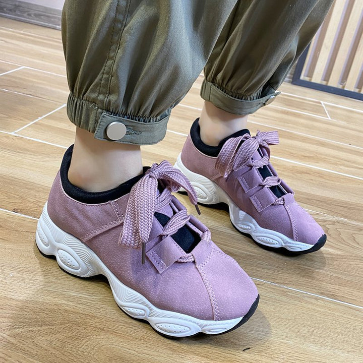 Dame Sporty Sneakers med elastisk snøringssystem og dæmpende sål Stilla