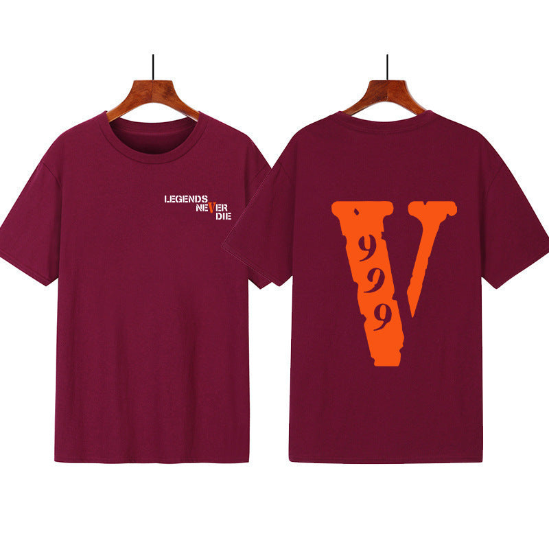 Kvinders grafisk t-shirt med original skrift og kreativt design Skovae