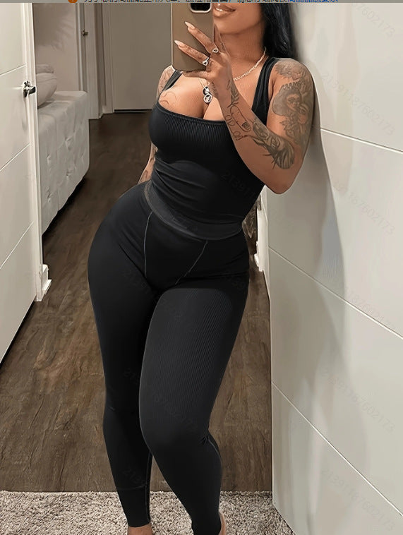 Dame Ribbstrik Activewear Sæt Stilla