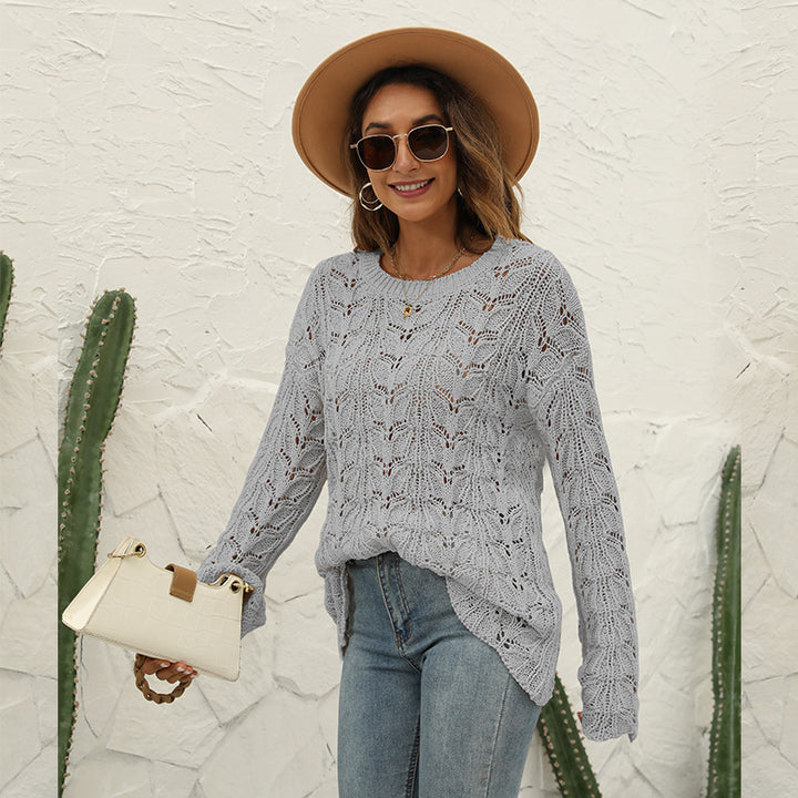 Dame Bohemian Spids Pullover Stilla