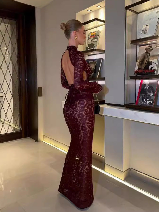 Femme Elegante Spidskjole Stilla