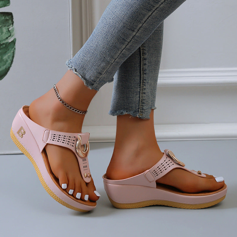 Dame Wedge-sandaler med moderne rem og komfortabelt fodsenge Stilla
