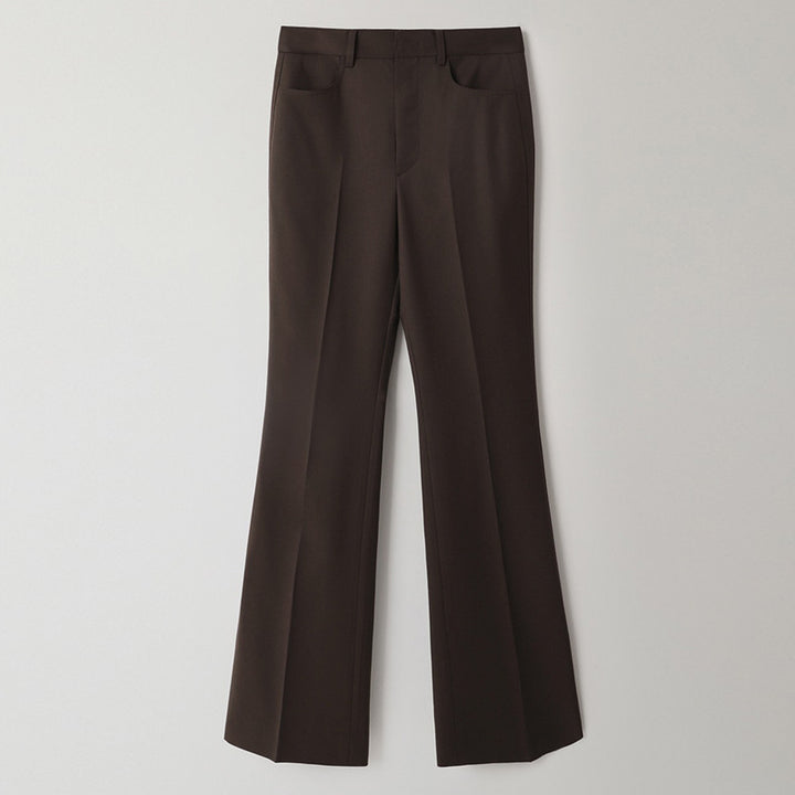 Damer Elegant Business-Bukser med klassisk snit og folder Stilla