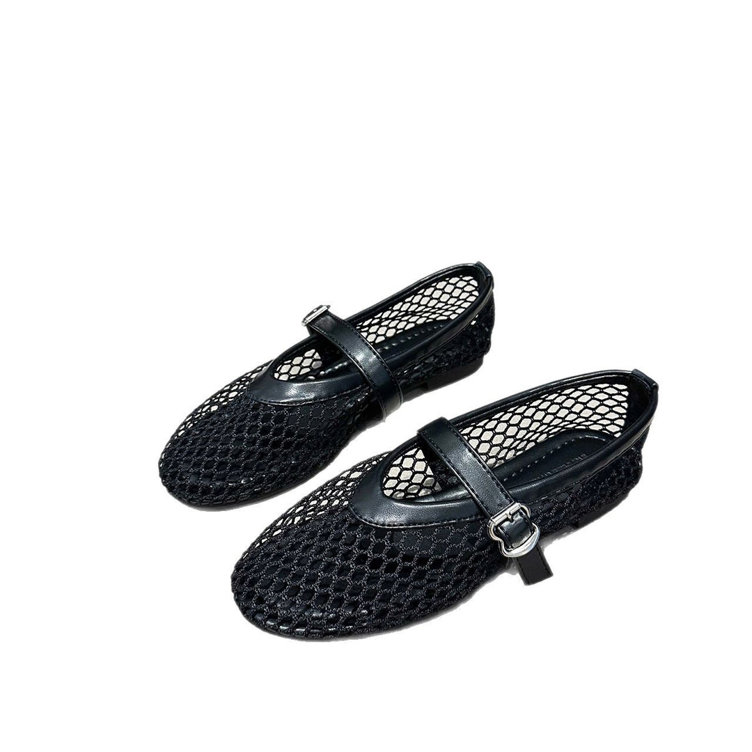 Dame komfortable net-slippers med justerbar rem og skridsikker sål Stilla