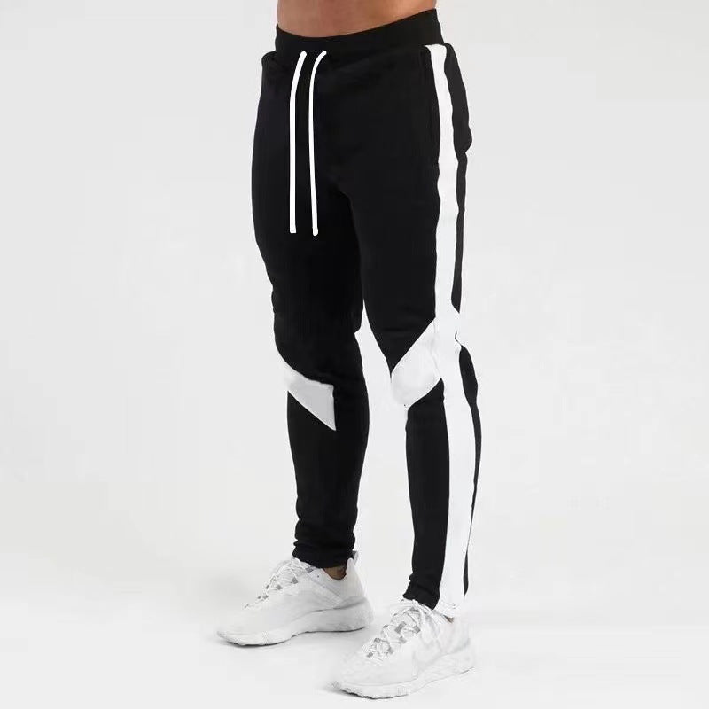 Herrer Sporty Slim-Fit Joggingbukser med Kontrastdetaljer Stilla