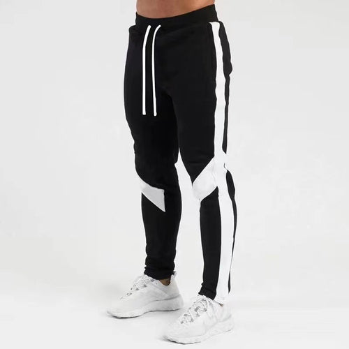 Herrer Sporty Slim-Fit Joggingbukser med Kontrastdetaljer Stilla