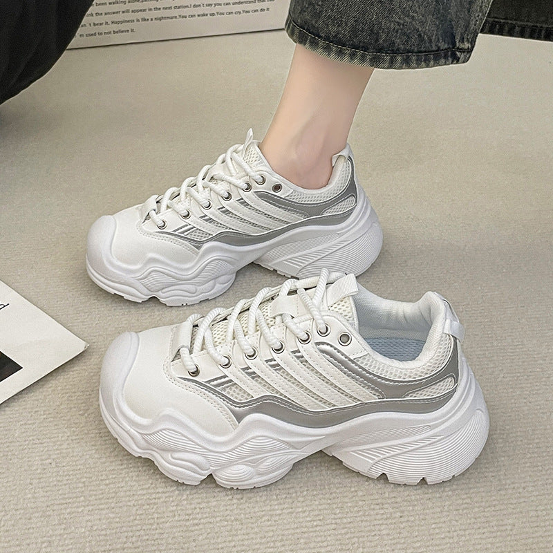 Dame moderigtige Chunky Sneakers med åndbar Mesh-konstruktion og robust såleprofil Stilla