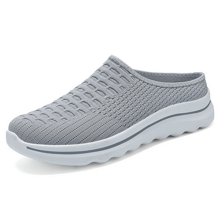 Femme Åndbare Strik-Slippers med Polstret Sål Stilla