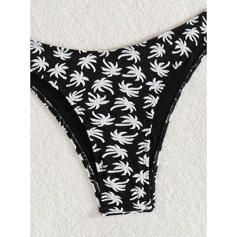 Dame Triangel-Bikini med floral Palma-design Skovae