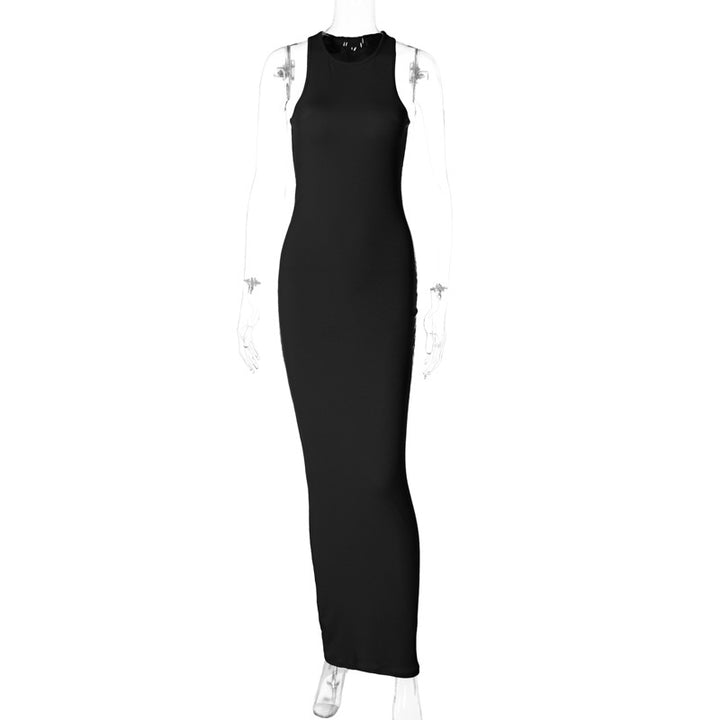 Dame Langærmet Maxikjole med elegant Slim-Fit-snit Stilla