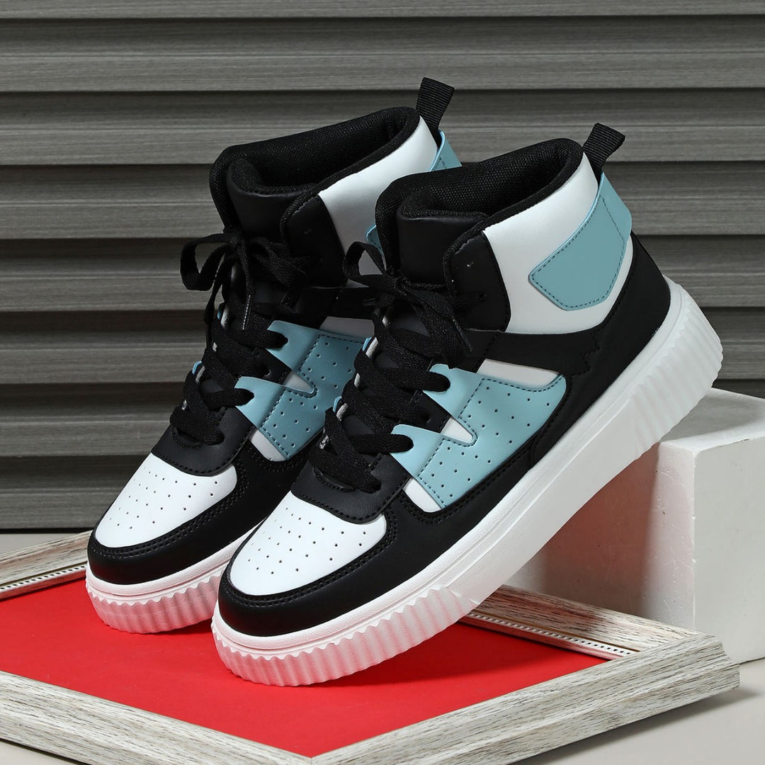 Dame Sporty High-Top Sneakers med fantastiske farver Stilla