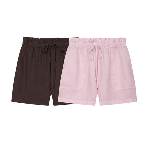 Dame behagelige fritidsshorts med elastisk talje og praktiske sidelommer Skovae