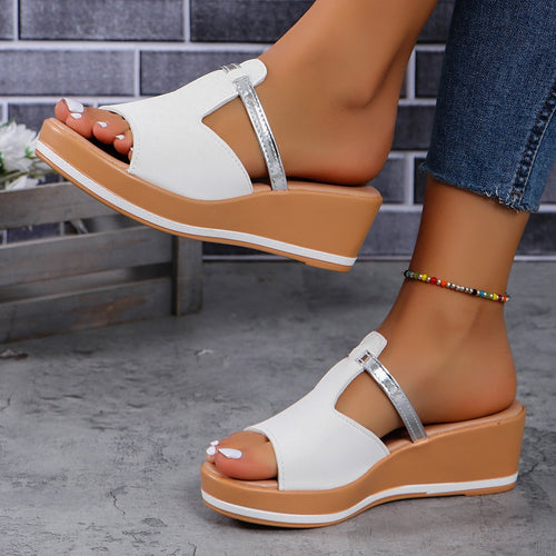 Dame Wedge-sandaler med stilfuldt remdesign og komfortabel sål Stilla