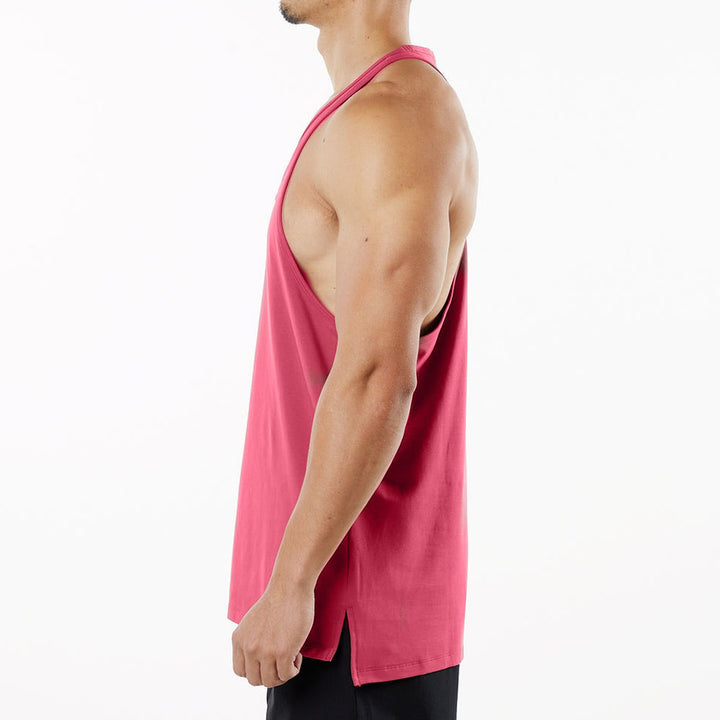 Herrer Sportligt Muskelshirt med Racerback-design Stilla