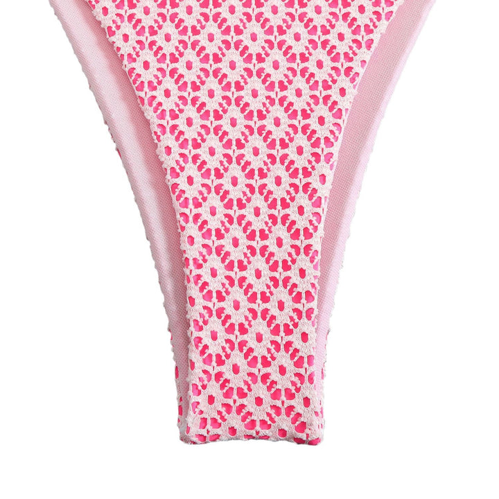 Femme Spids Trim Triangel Bikini Sæt Stilla