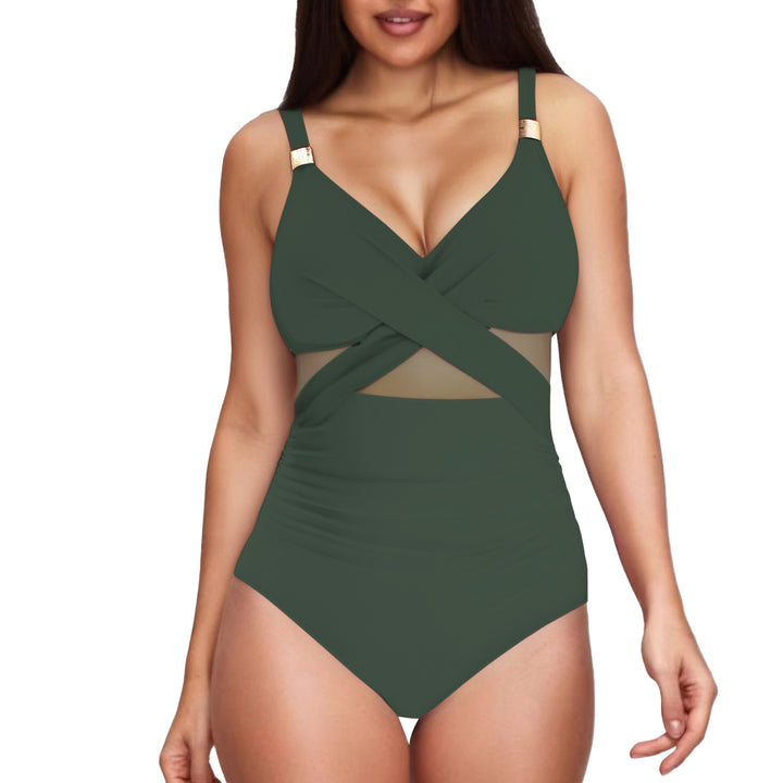 Damer Elegant One-Piece med transparente indlæg Skovae