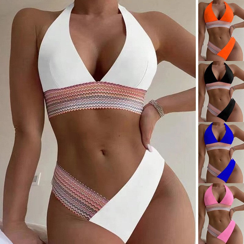 Dame innovativ bikini med asymmetrisk design Skovae