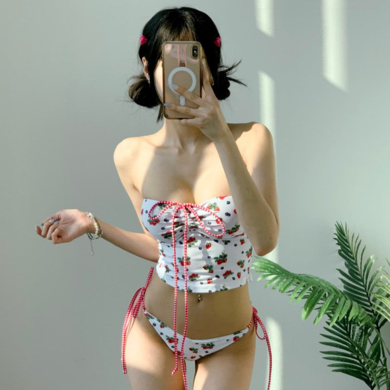 Femme Kirschmuster Bandeau Bikini Sæt Stilla