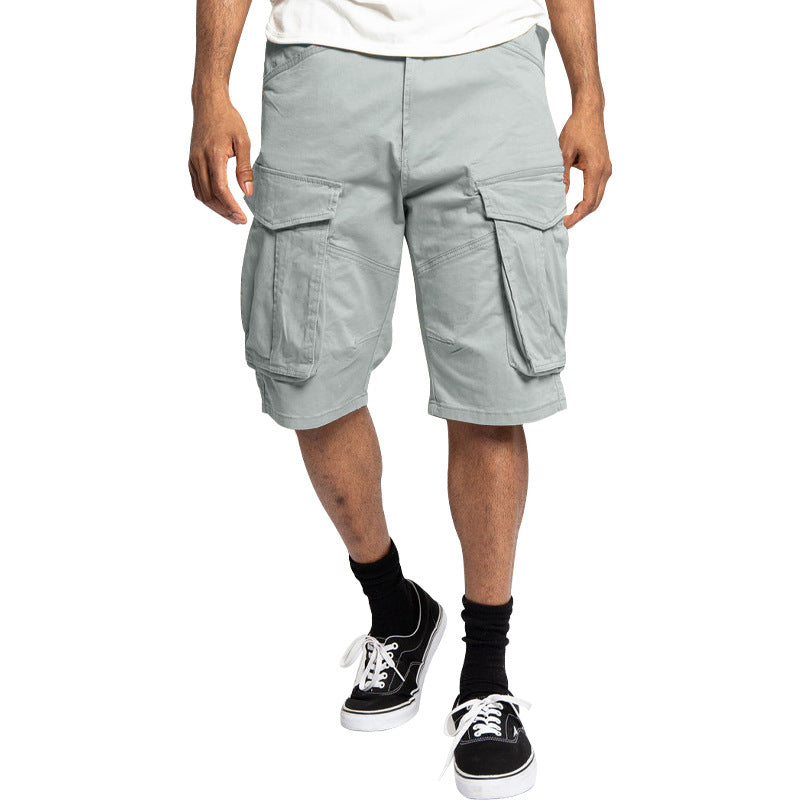 Herrer nan robuste Cargoshorts med store klaplommer og løs pasform Skovae