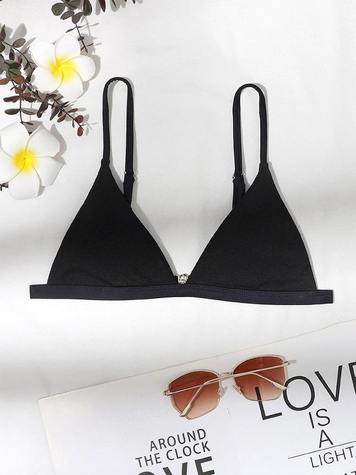Dame triangel-bikini-top med justerbare stropper og smart design Skovae