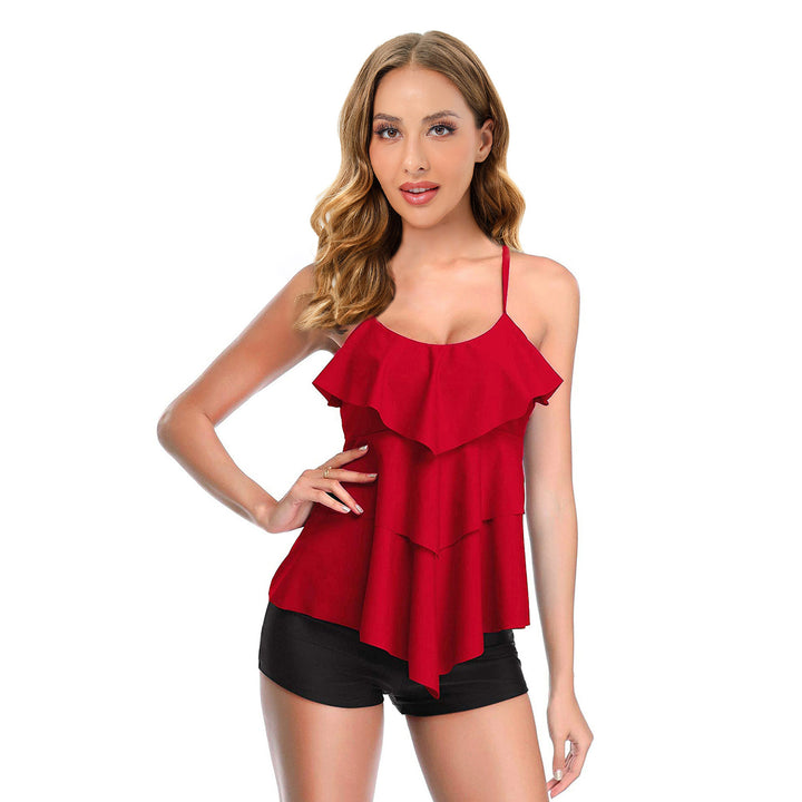 Dame Tankini med flydende flæse-design Stilla