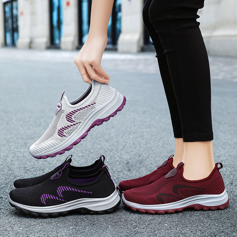 Femme Slip-On Mesh Sport Sneakers med stødabsorberende sål Stilla