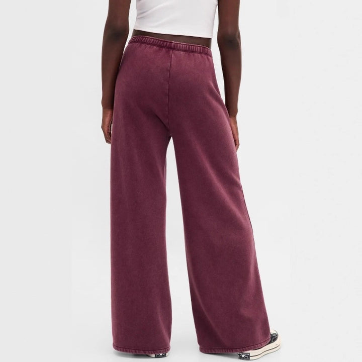 Dame nan to-delt frotté loungewear sæt med lynlås hættetrøje og bredskåren joggingbukser Skovae
