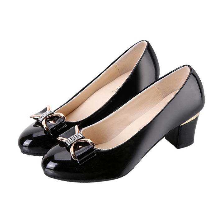 Dame Elegante Pumps med glimmerdetaljer og komfortabel hæl Stilla