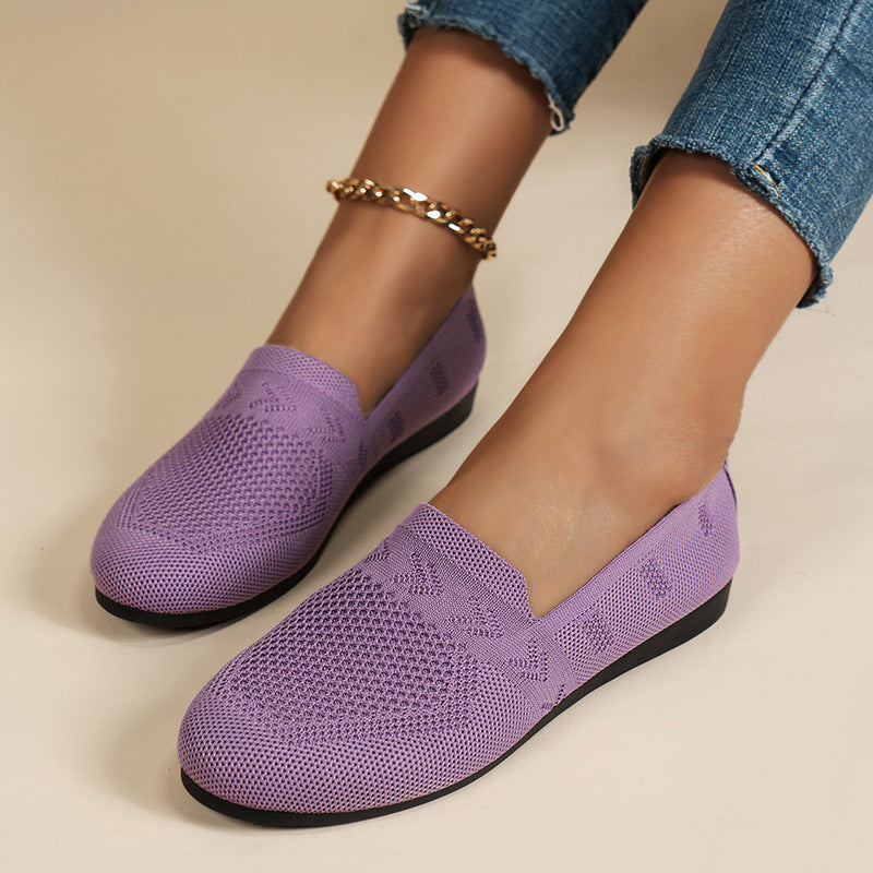 Dame Åndbare Slip-On Espadrilles med fleksibel Sål Stilla