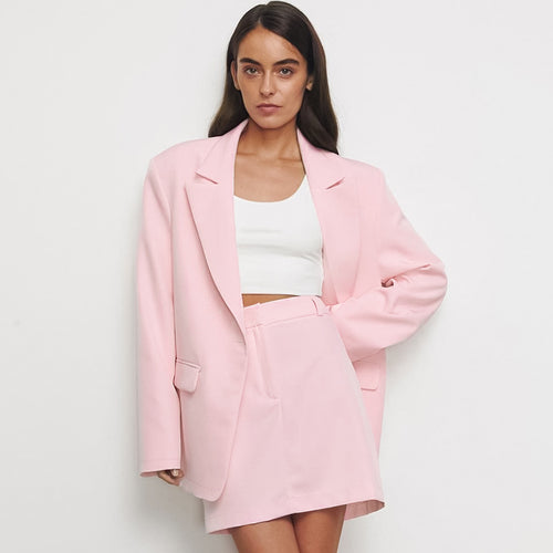 Dame moderigtigt blazer-sæt med elegant silhuet og smart detalje Stilla