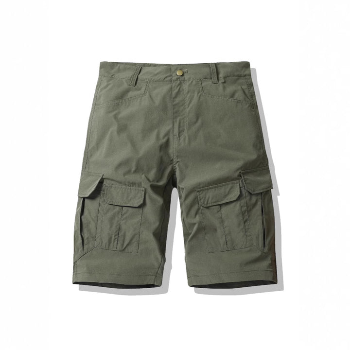 Herre multifunktionelle Cargo-Shorts med praktiske sidelommer og elastisk talje Stilla