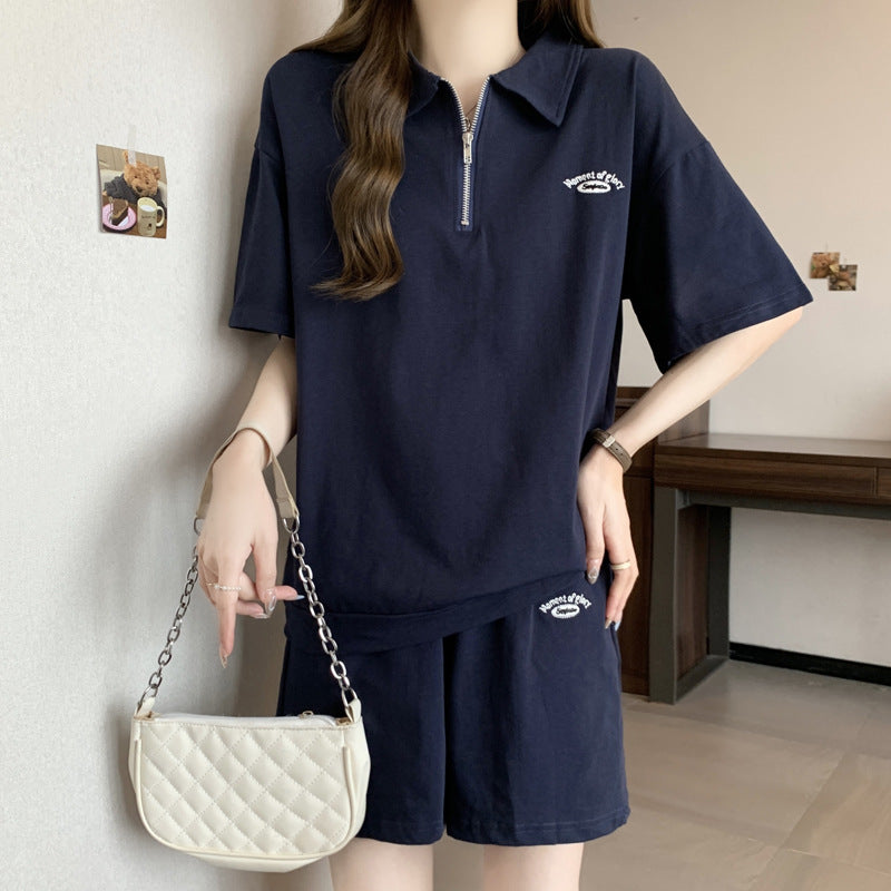 Femme Zip-Up Sport Polo Set Stilla