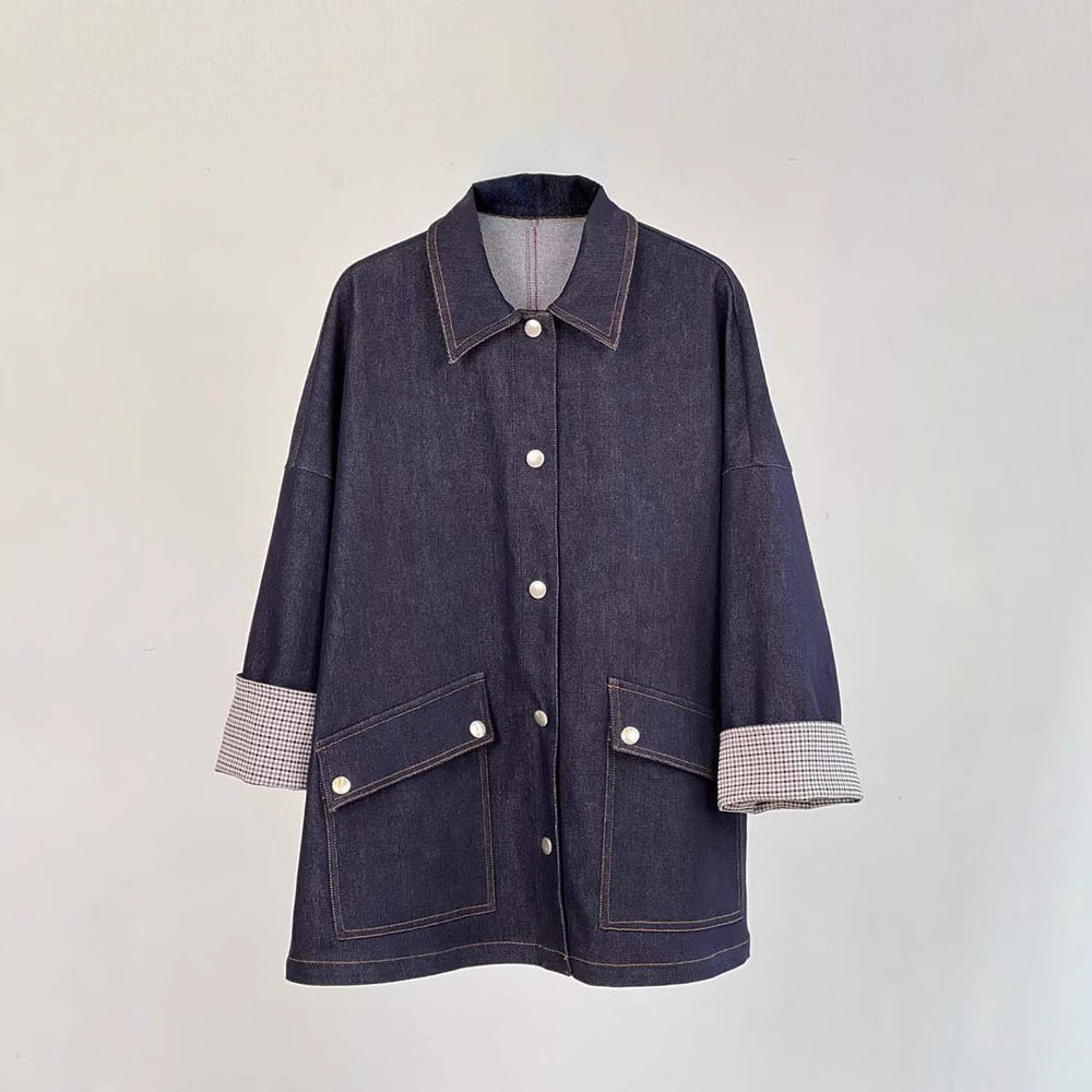 Damer Løst skåret jeans med moderne firkantet kant og kontrastdetaljer Stilla