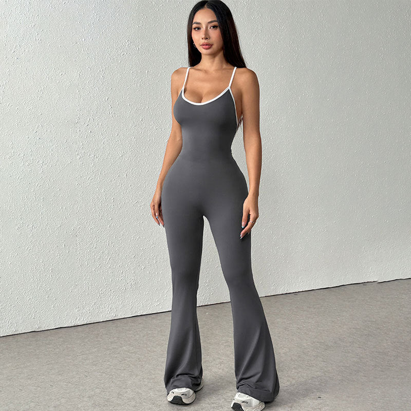 Dame jumpsuit med spaghetti stropper Skovae