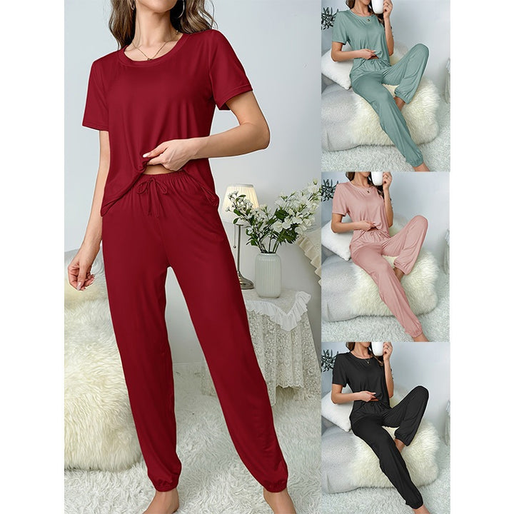 Dame Loungewear-sæt med elastisk talje og blødt stof Stilla
